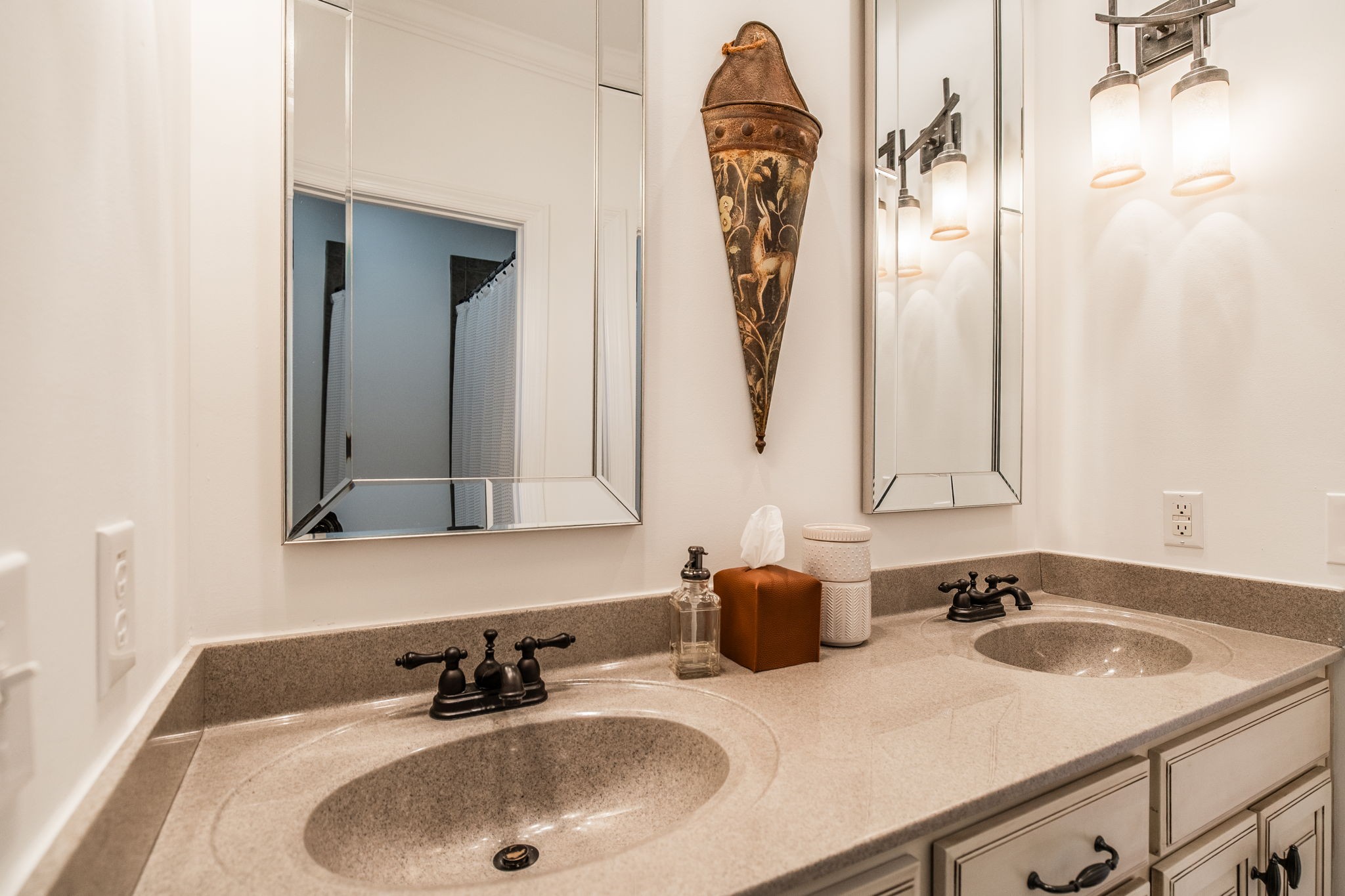 8137 Shoals Branch Road Primm Springs, TN 38476 - Photo 27 of 69 a bathroom with a sink and a mirror