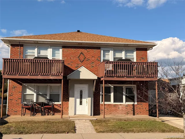 a front view of a house