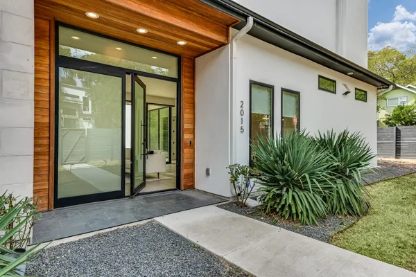 a view of a entrance