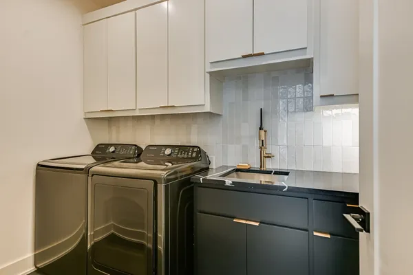 a room with storage and utility