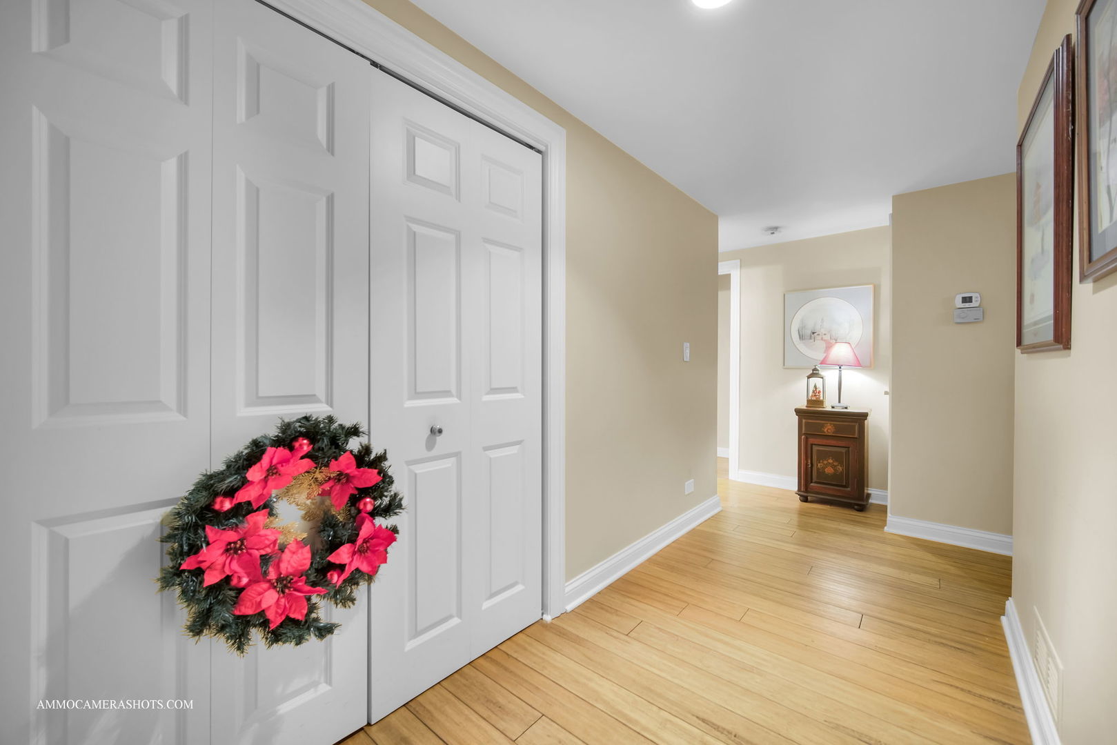 1105 North Mill Street, Unit 117 Naperville, IL 60563 - Photo 17 of 23 a hallway with flowers and wooden floor