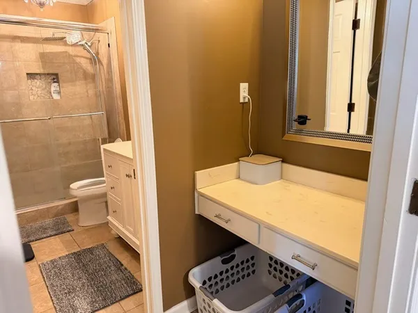 a bathroom with a sink and a toilet