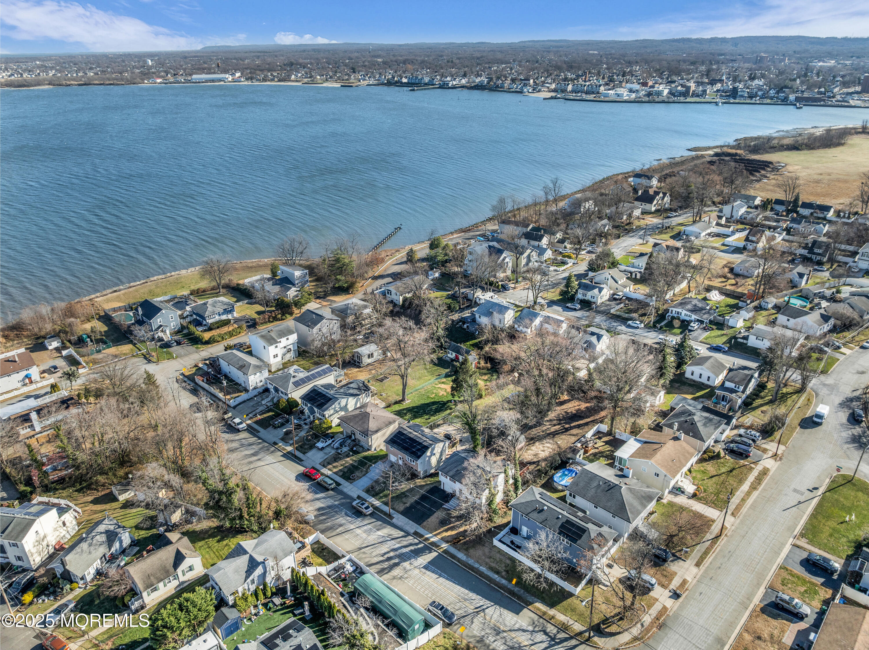 975 South Concourse Keyport, NJ 07735 - Photo 40 of 46 an aerial view of a house with a lake view