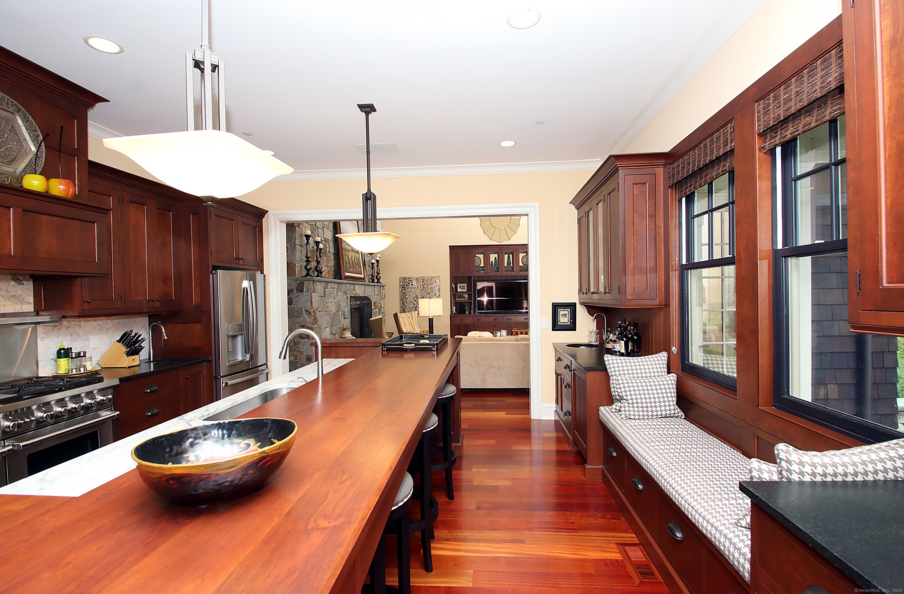 25 Sky View Drive Avon, CT 06001 - Photo 11 of 40 a kitchen with stainless steel appliances granite countertop a stove refrigerator and cabinets