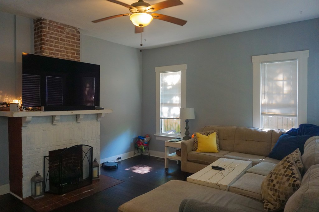 1708 18th Street Columbus, GA 31901 - Photo 4 of 29 Living Room with Gas Fireplace
