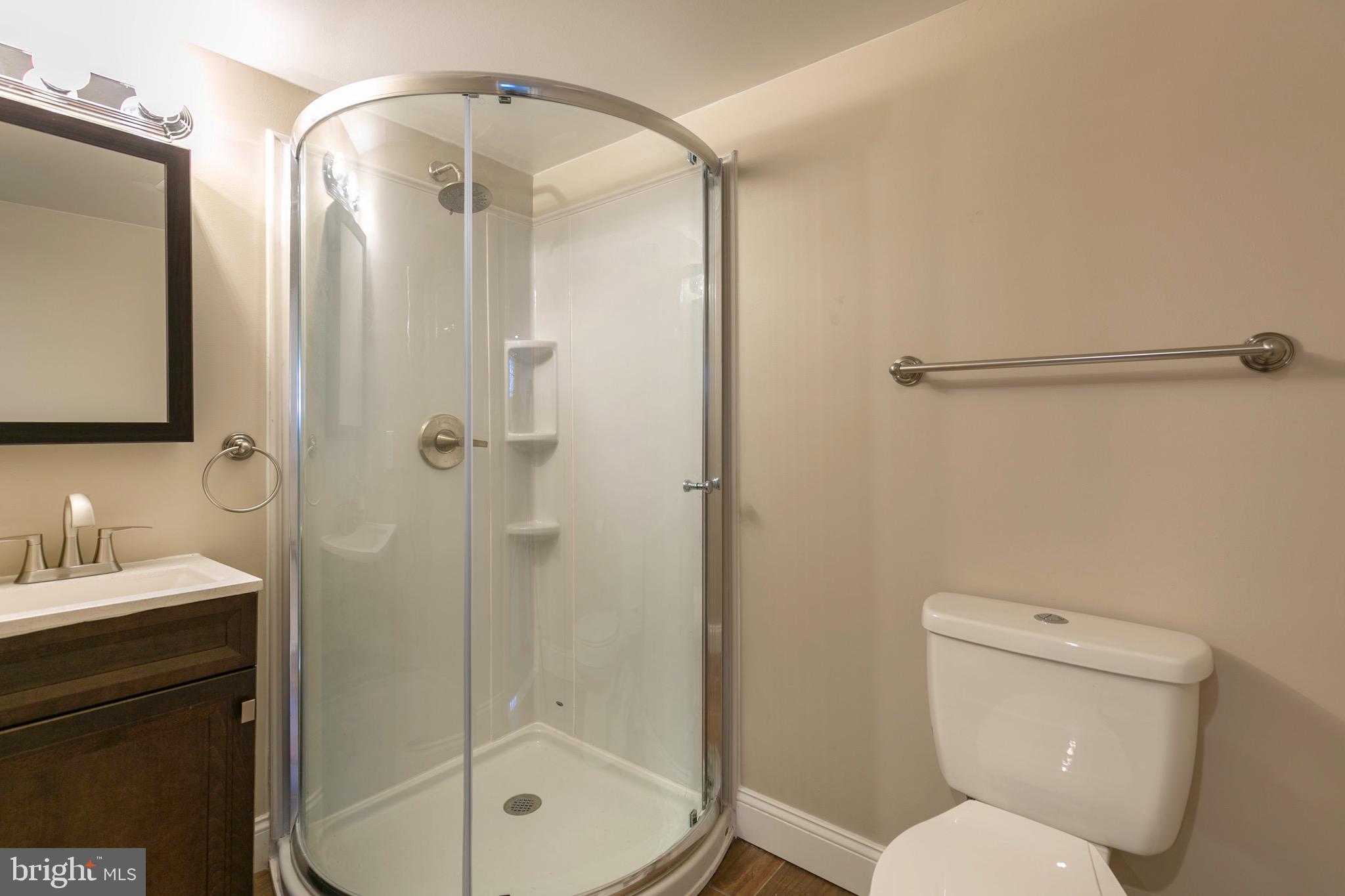 168 West Meadow Road Baltimore, MD 21225 - Photo 42 of 44 Lower Level Full Bath with Chic Vanity & Fixtures