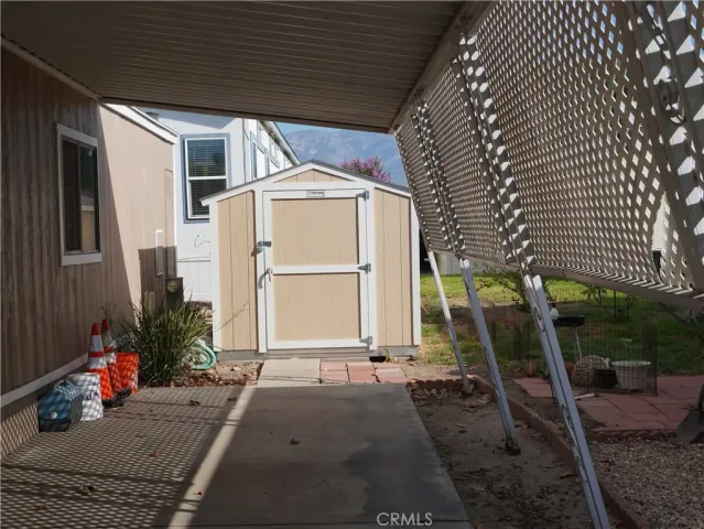 a backyard of a house