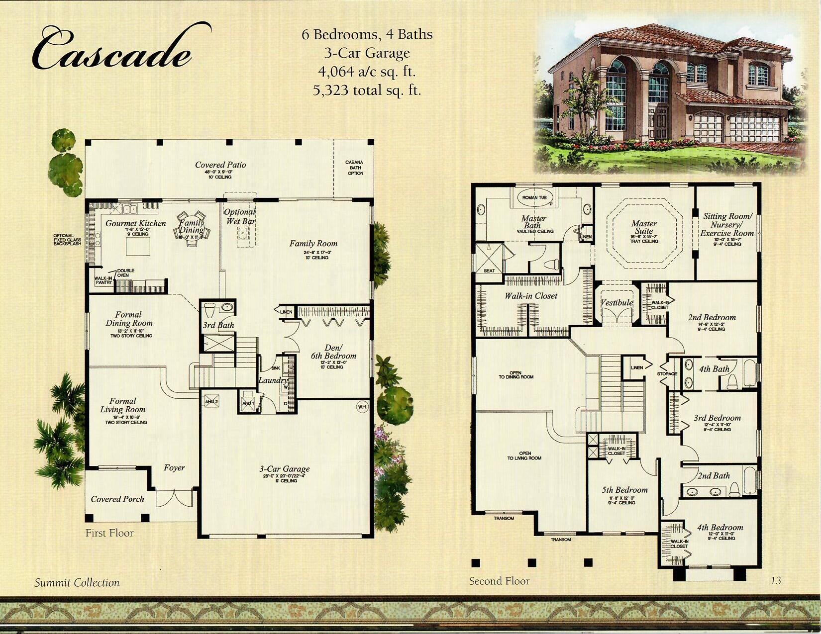 11030 Misty Ridge Way Boynton Beach, FL 33473 - Photo 56 of 56 Cascade Floorplan