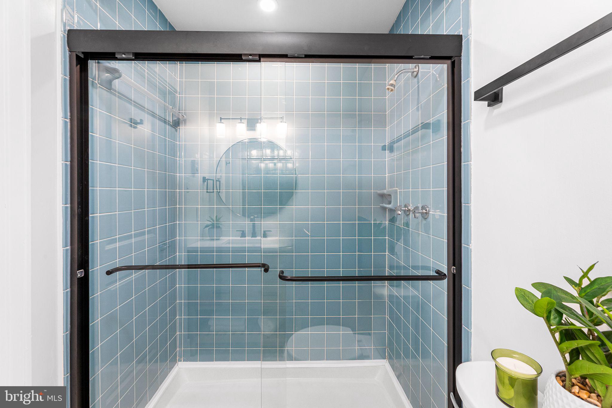 615 Salt Spray Road, Unit 3E Ocean City, MD 21842 - Photo 33 of 39 Primary Bathroom walk in shower with glass doors