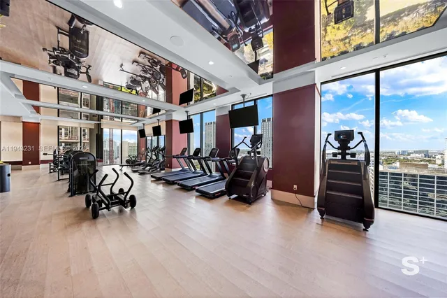 a view of outdoor space with seating area