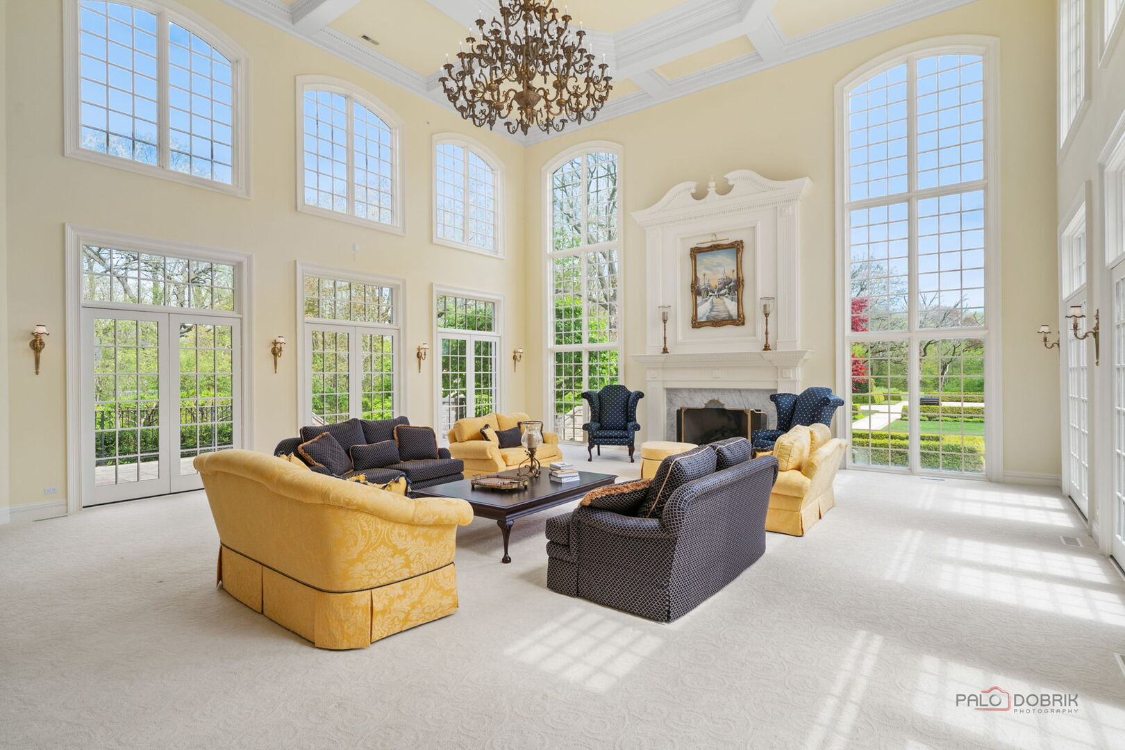 93 Hawley Woods Road Barrington, IL 60010 - Photo 15 of 91 a living room with fireplace furniture and a large window