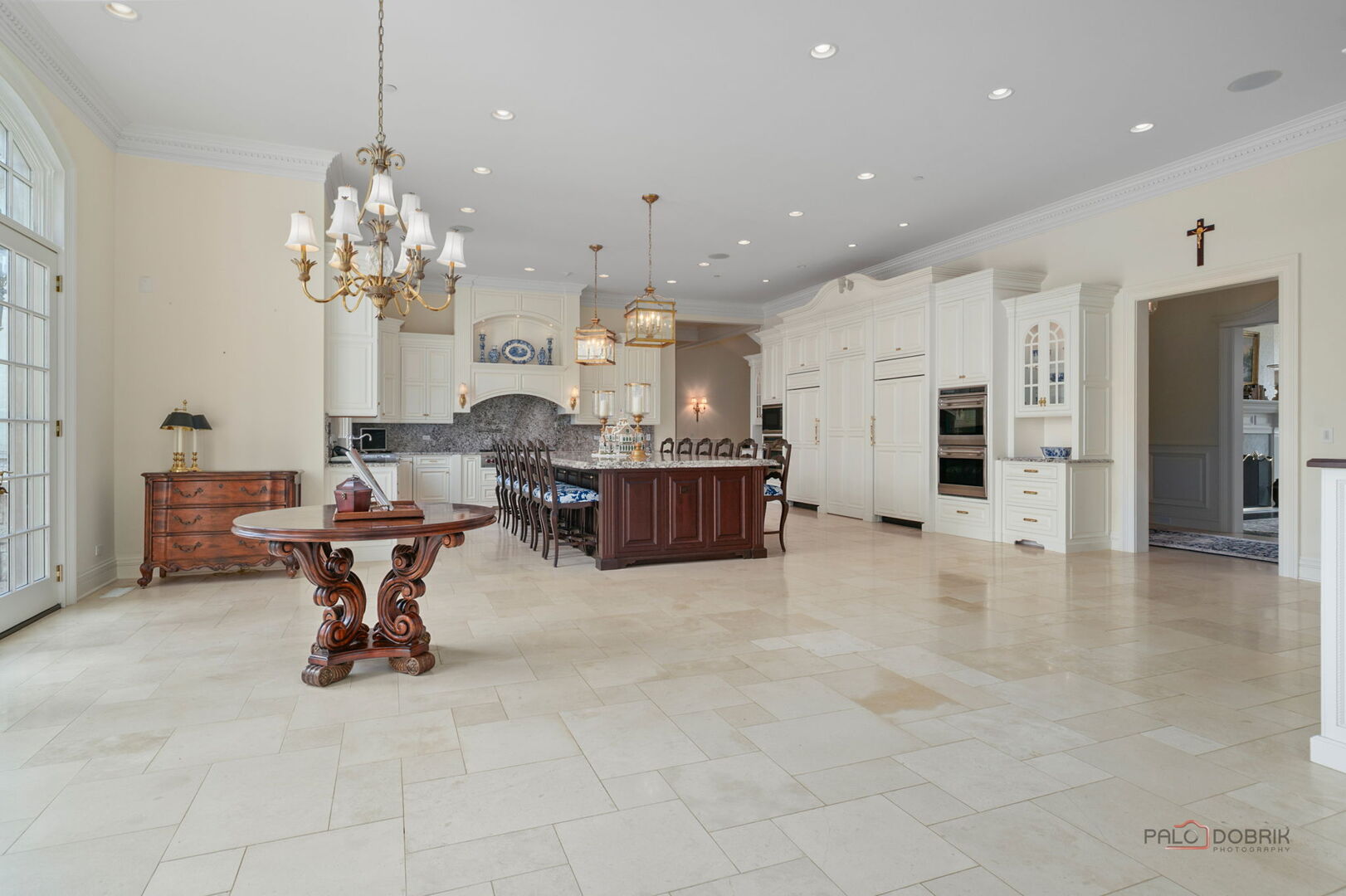 93 Hawley Woods Road Barrington, IL 60010 - Photo 21 of 91 a kitchen with stainless steel appliances kitchen island granite countertop a table and chairs in it