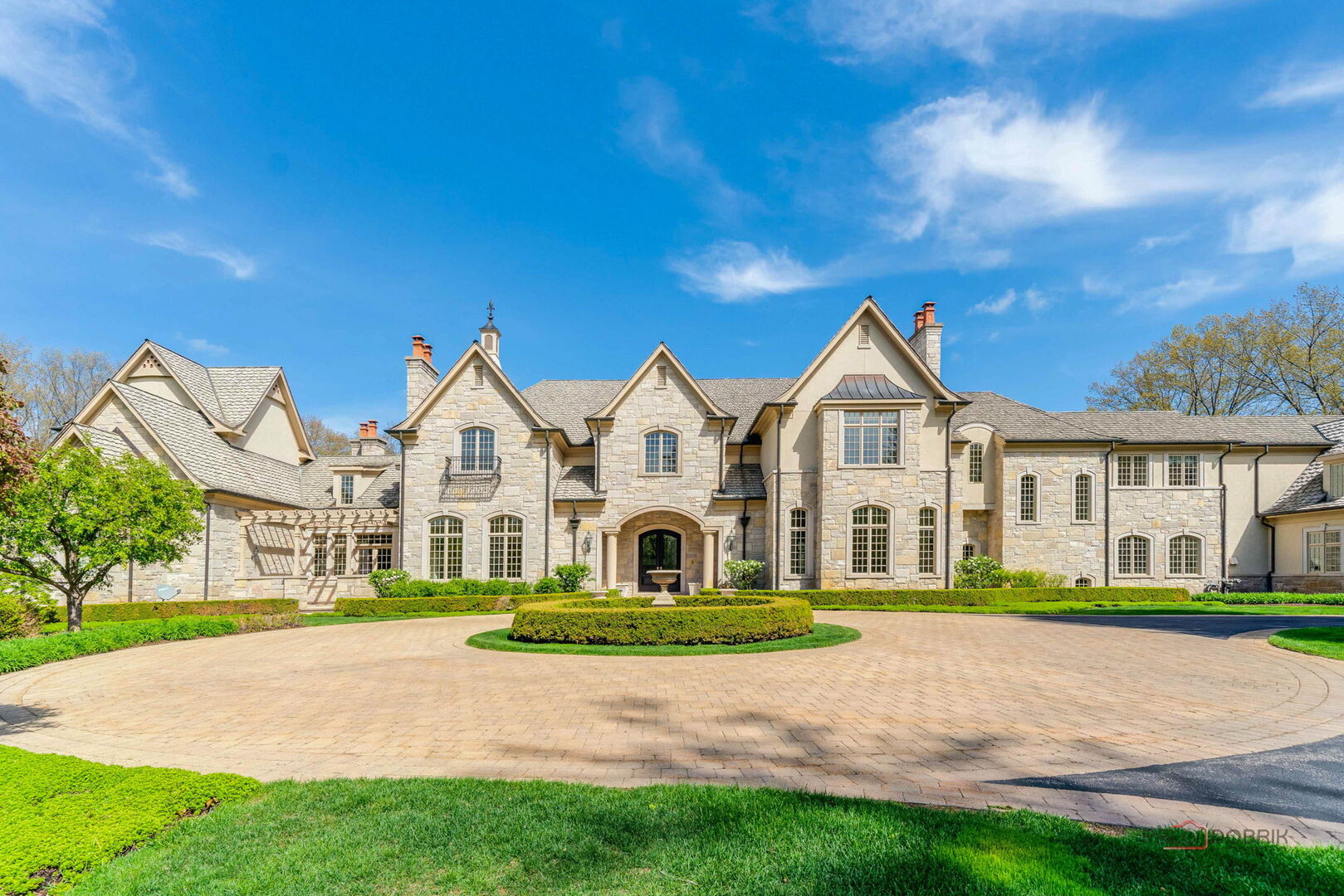 93 Hawley Woods Road Barrington, IL 60010 - Photo 4 of 91 a view of a white house with a big yard and potted plants