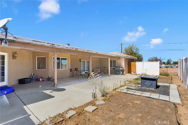 a view of a house with a patio