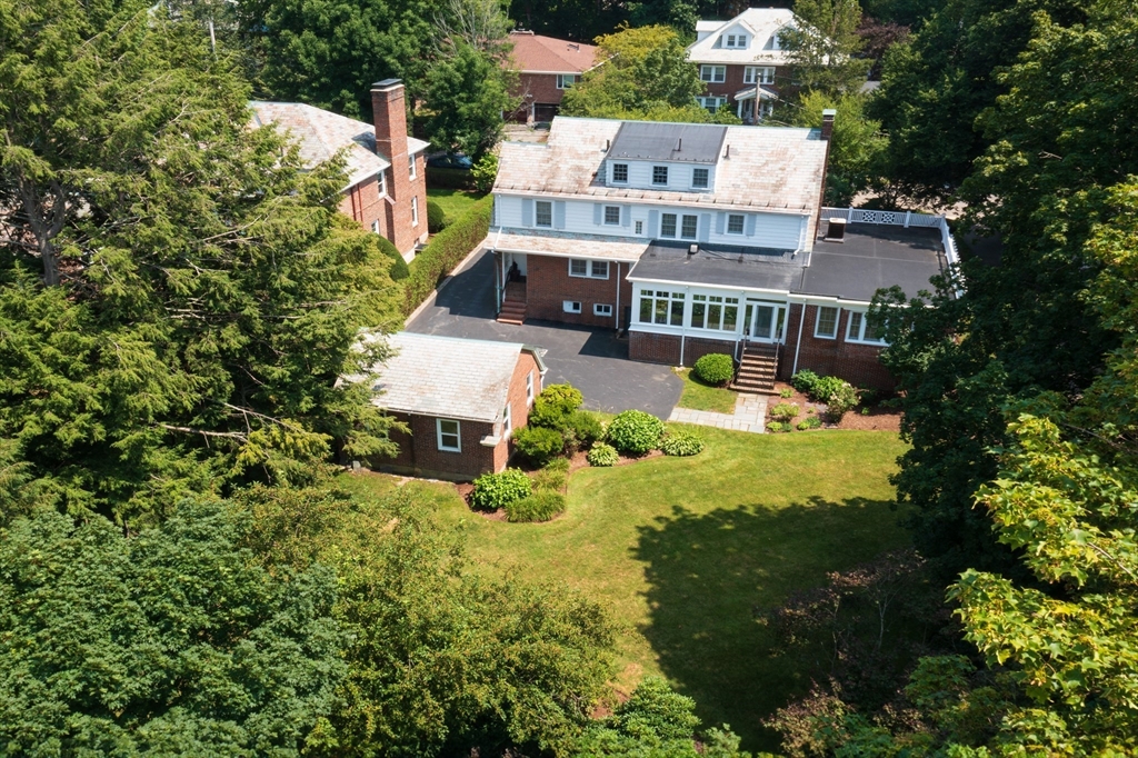 41 Nobscot Road Newton, MA 02459 - Photo 37 of 37 an aerial view of a house with a garden