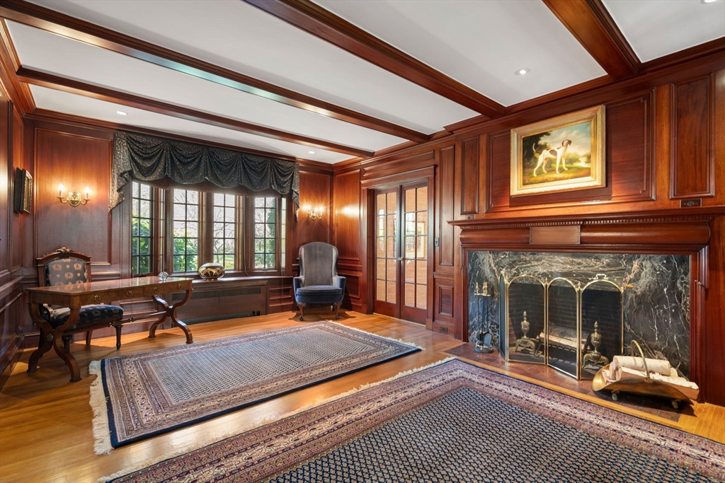 41 Nobscot Road Newton, MA 02459 - Photo 5 of 37 a living room with furniture a window and fireplace