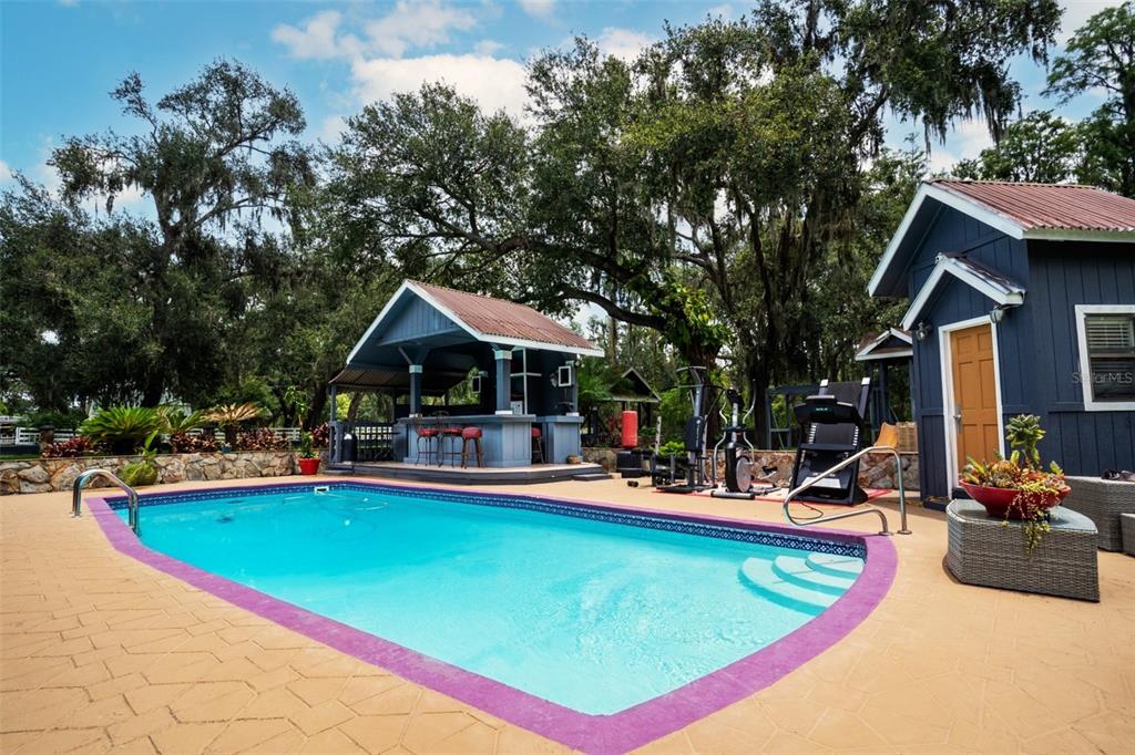 7905 Pierce Harwell Road Plant City, FL 33565 - Photo 42 of 68 a view of a house with swimming pool having outdoor seating
