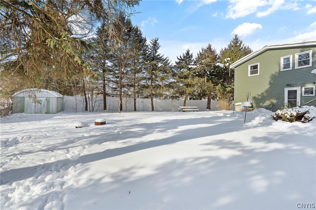200 Arbordale Road East Camillus, NY 13219 - Photo 33 of 39 Partially fenced yard