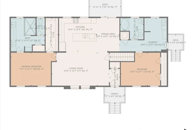 a view of a street with ocean view