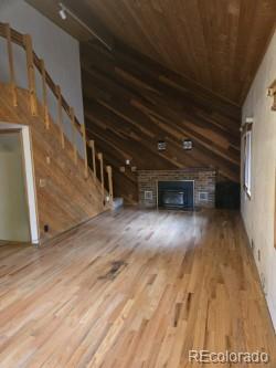 131 Hitchrack Road Bailey, CO 80421 - Photo 6 of 22 a view of empty room with a fireplace