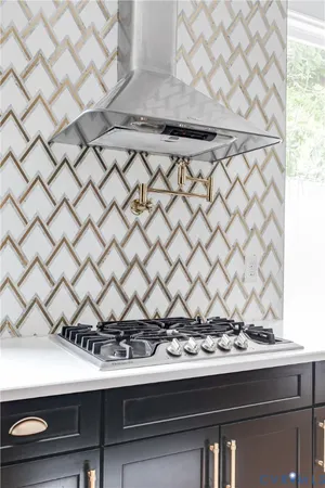 a close view of a sink