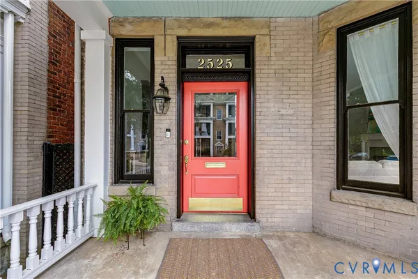 a view of front door of house