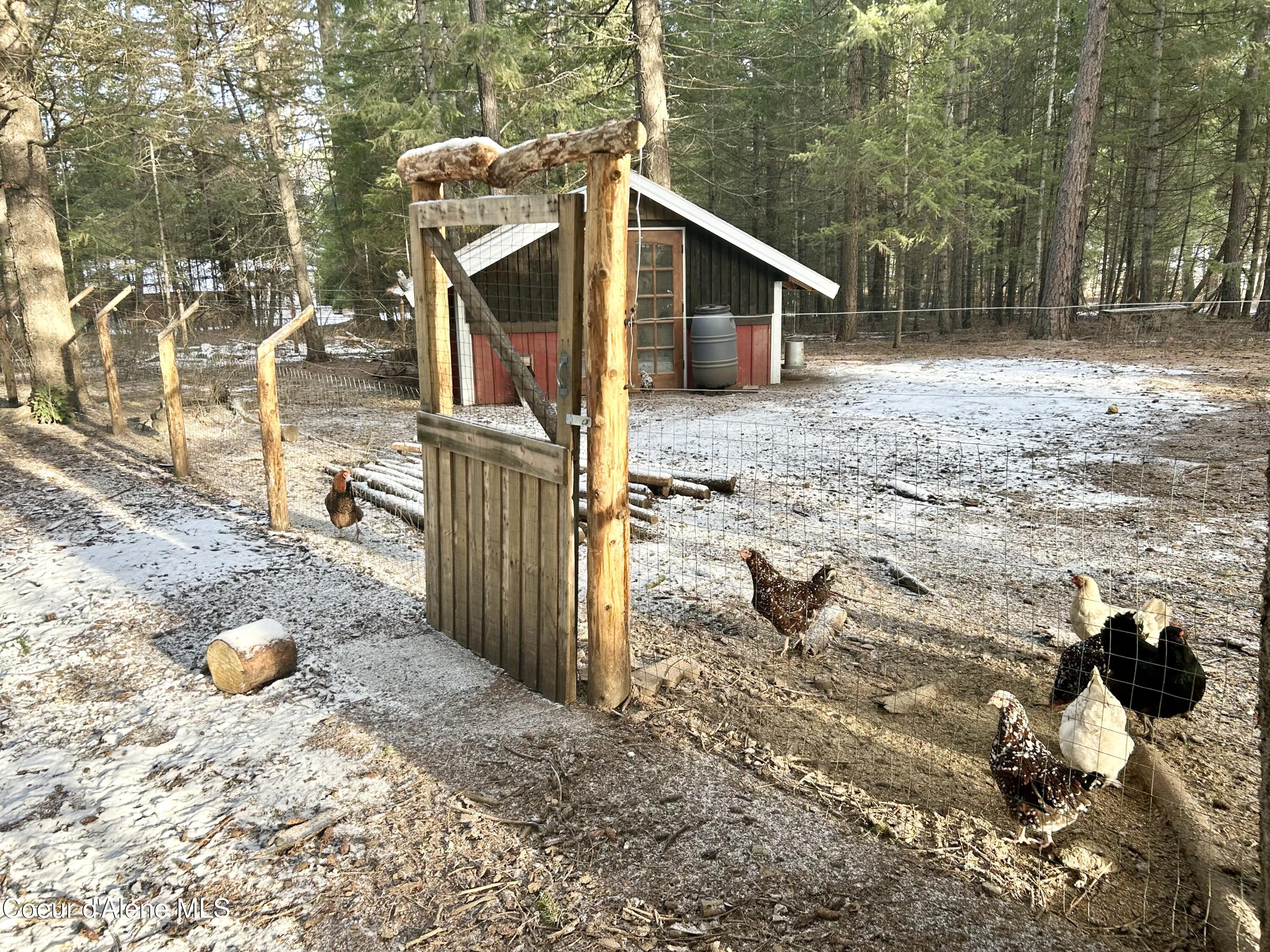 13757 North Idaho Road Rathdrum, ID 83858 - Photo 28 of 48 Large fully fenced Chicken Coop #1