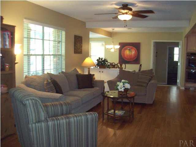 Bright entry to the living room