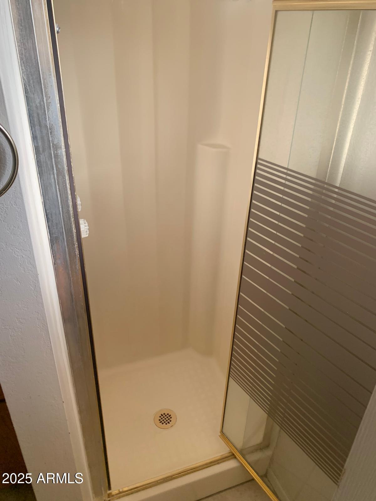 2419 East 10th Street Douglas, AZ 85607 - Photo 13 of 14 a bathroom with a sink and a glass door