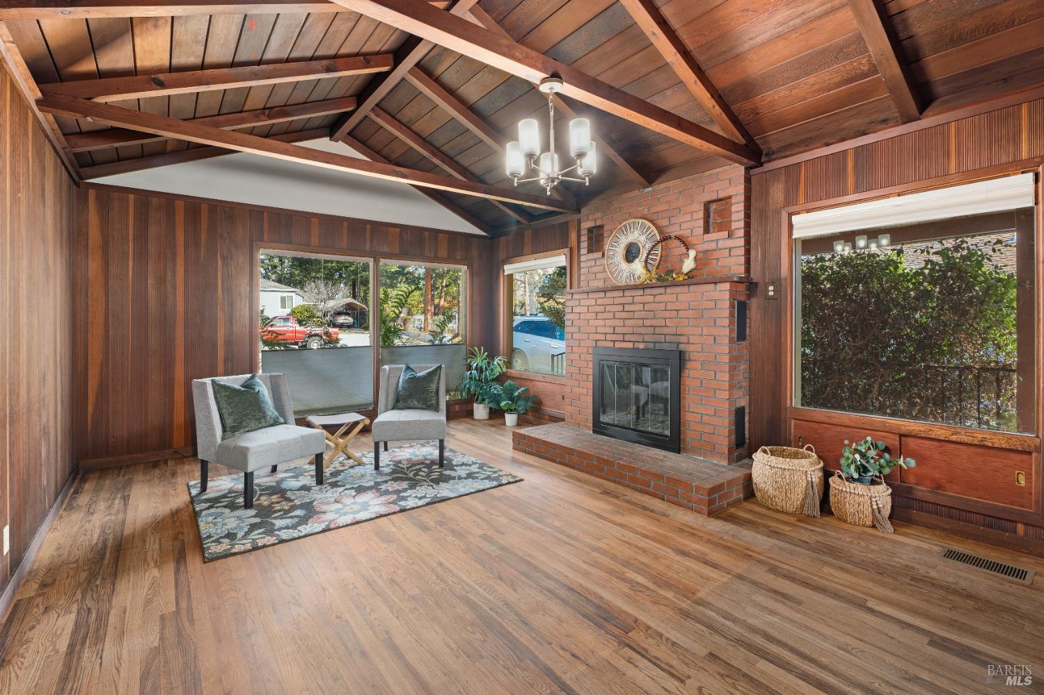 329 Jones Street Ukiah, CA 95482 - Photo 11 of 25 Wood burning fireplace in living room