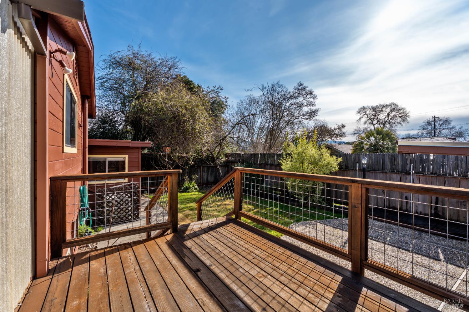 329 Jones Street Ukiah, CA 95482 - Photo 20 of 25 South facing deck is great space for morning and night.