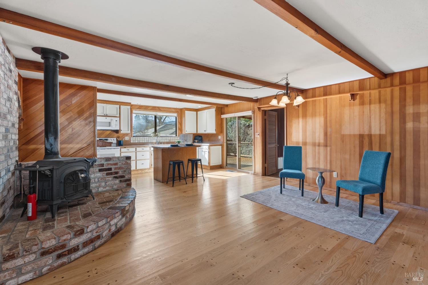 329 Jones Street Ukiah, CA 95482 - Photo 5 of 25 Wood stove in dining area