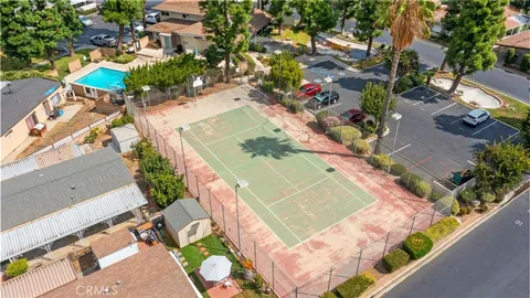 a view of city and mountain