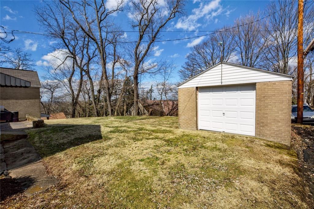 196 Crestview Road Penn Hills, PA 15235 - Photo 19 of 22 Detached garage with newer garage door.