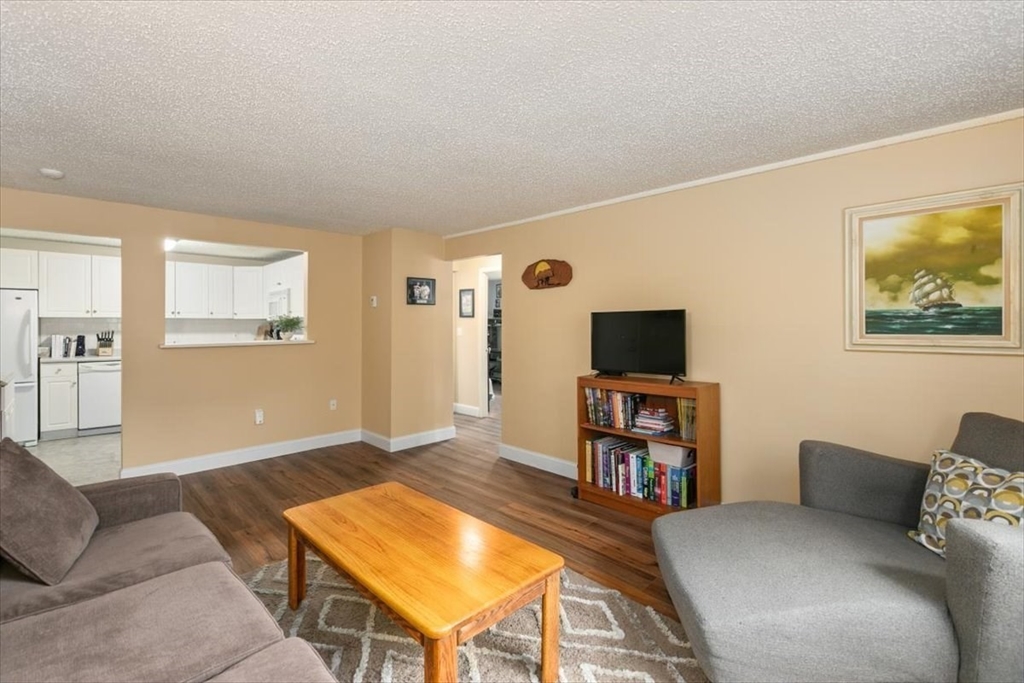 25 Clark's Road, Unit 101 Amesbury, MA 01913 - Photo 9 of 32 a living room with furniture and a flat screen tv