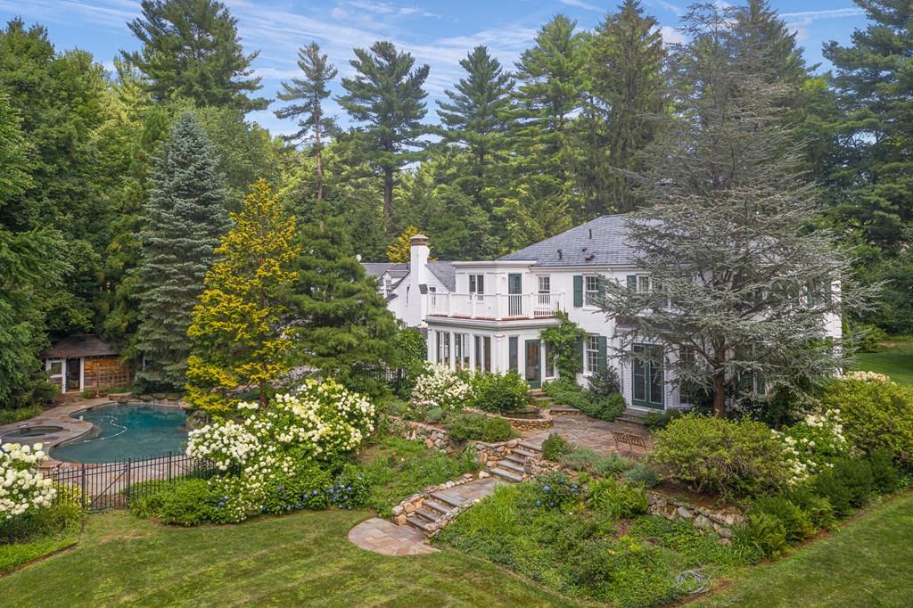 389 Grove Street Needham, MA 02492 - Photo 17 of 20 a view of a house with a yard