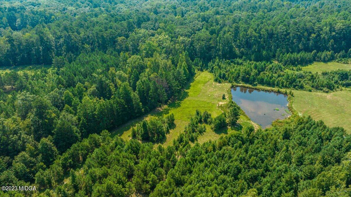 249 Davis Road Gray, GA 31032 - Photo 33 of 53 an aerial view of a house with a yard and lake view