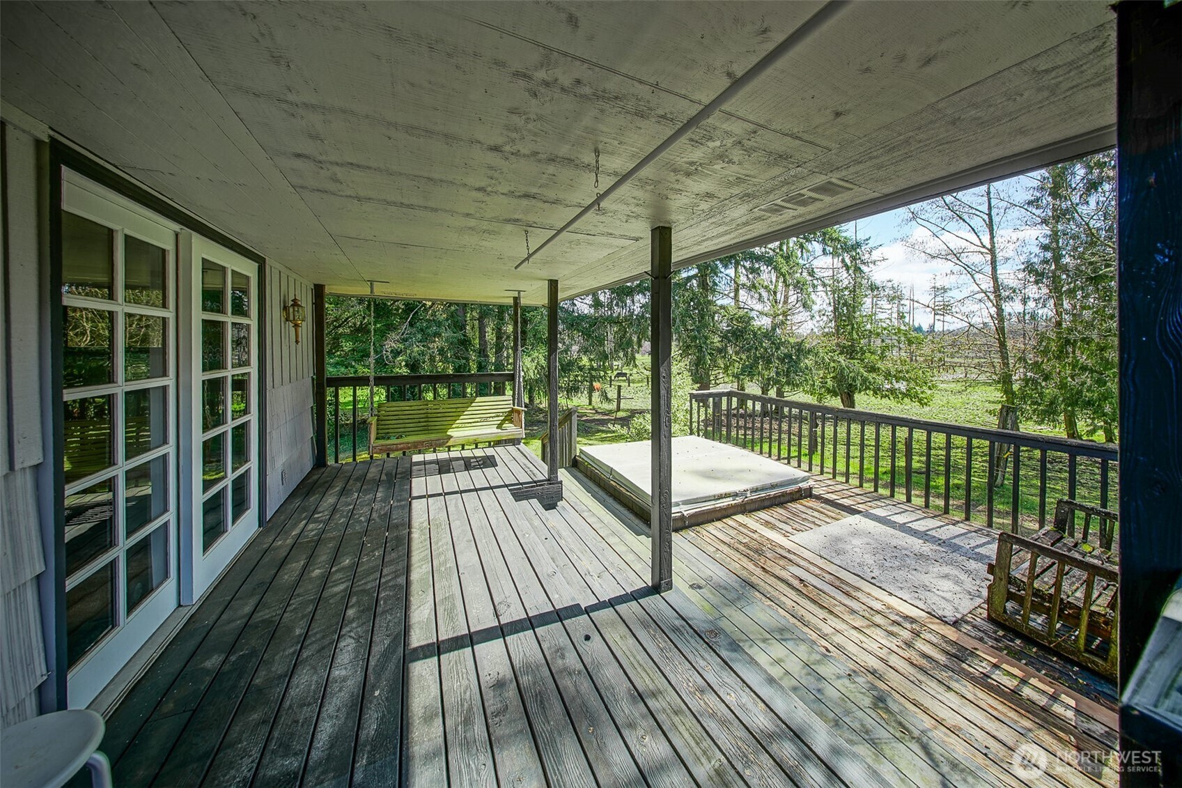 4110 Baker Ames Road Northeast Olympia, WA 98506 - Photo 12 of 40 a view of balcony with wooden floor