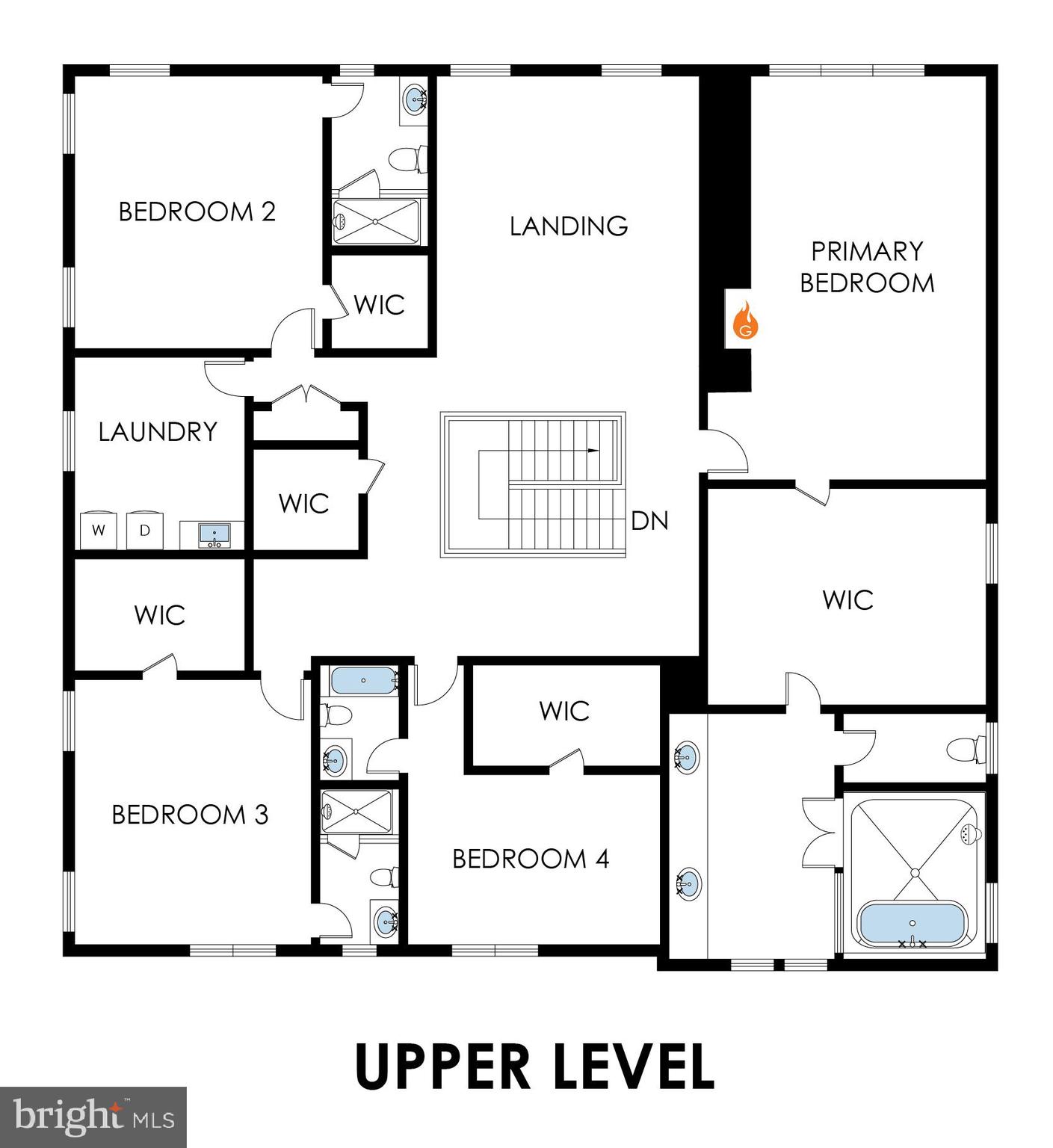 1052 Balls Hill Road McLean, VA 22101 - Photo 63 of 64 Upper level floor plan
