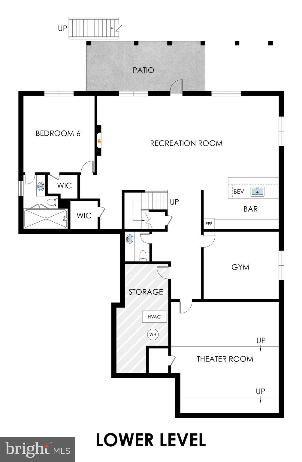 1052 Balls Hill Road McLean, VA 22101 - Photo 64 of 64 Lower level floor plan