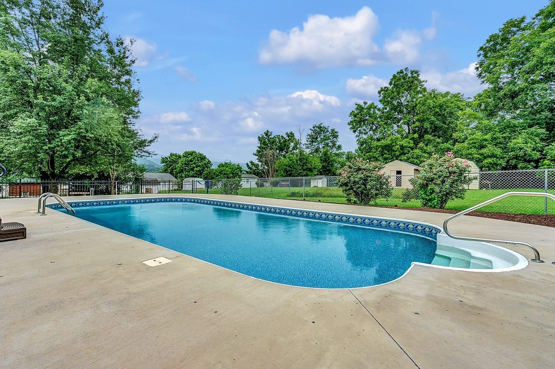 323 Turner Road Salem, VA 24153 - Photo 29 of 37 a view of swimming pool with a yard