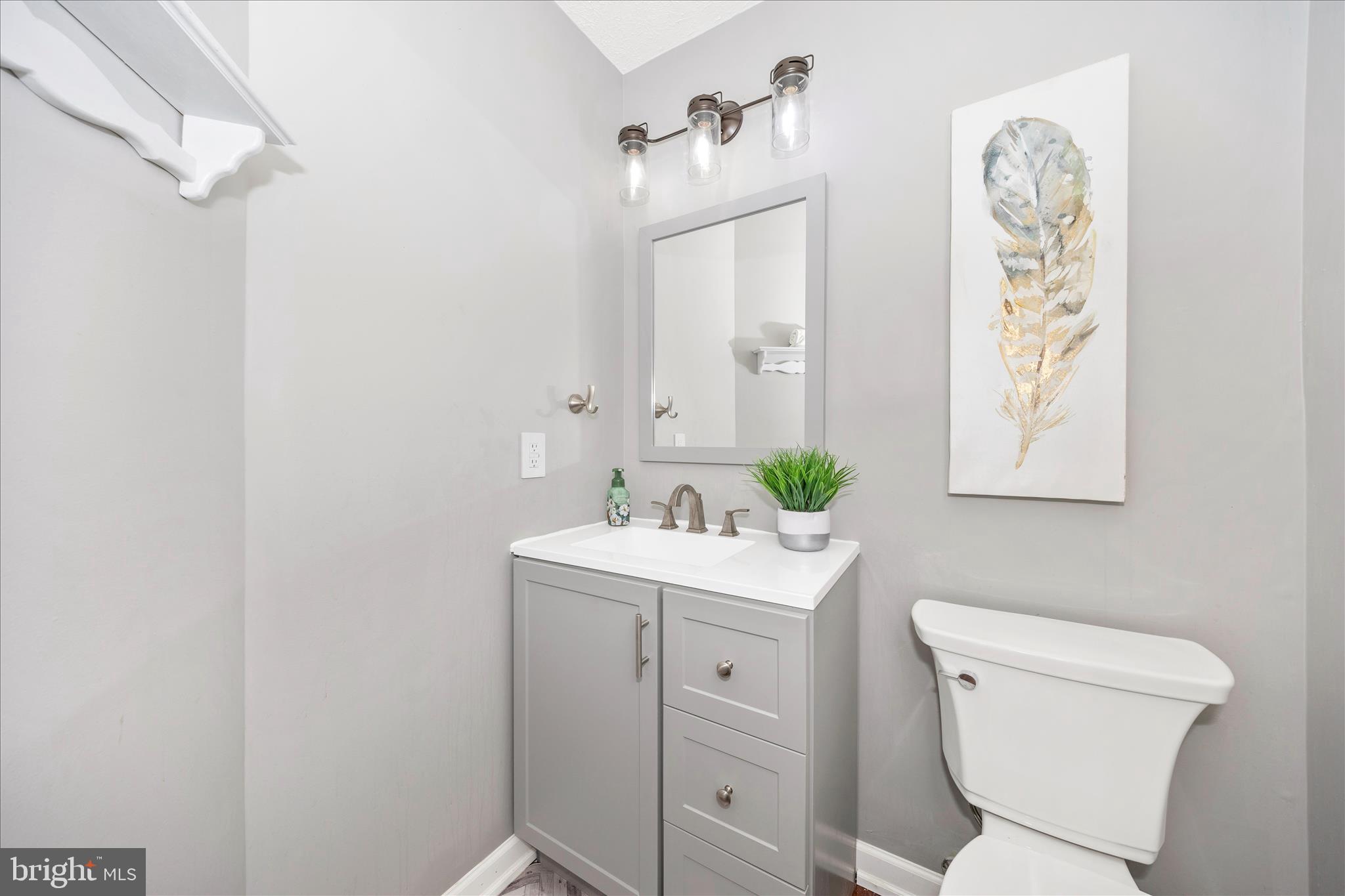 1511 Beverly Court Frederick, MD 21701 - Photo 23 of 72 a bathroom with a toilet a sink and mirror