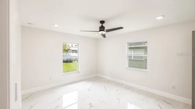 a view of an empty room