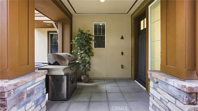a view of a hallway with staircase