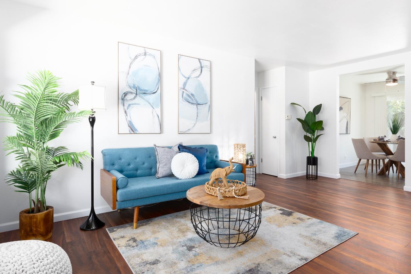1226 Roxbury Court Santa Clara, CA 95050 - Photo 3 of 35 a living room with furniture and wooden floor