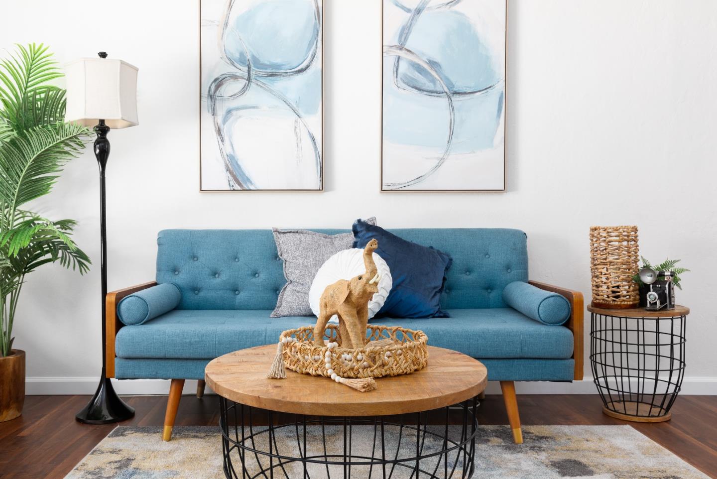 1226 Roxbury Court Santa Clara, CA 95050 - Photo 5 of 35 a living room with furniture a rug and a potted plant
