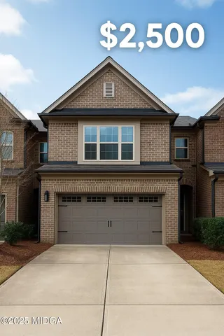 a front view of a house