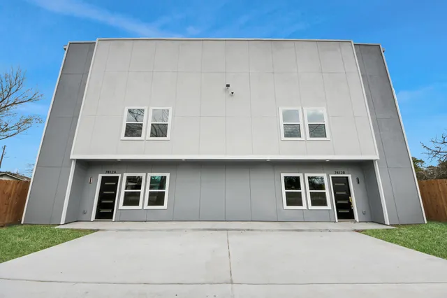 a front view of a house