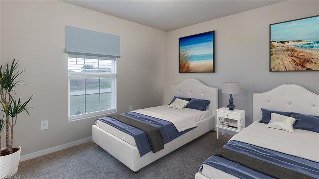 3900 37th Street Southwest Lehigh Acres, FL 33976 - Photo 7 of 9 a bedroom with bed and a window