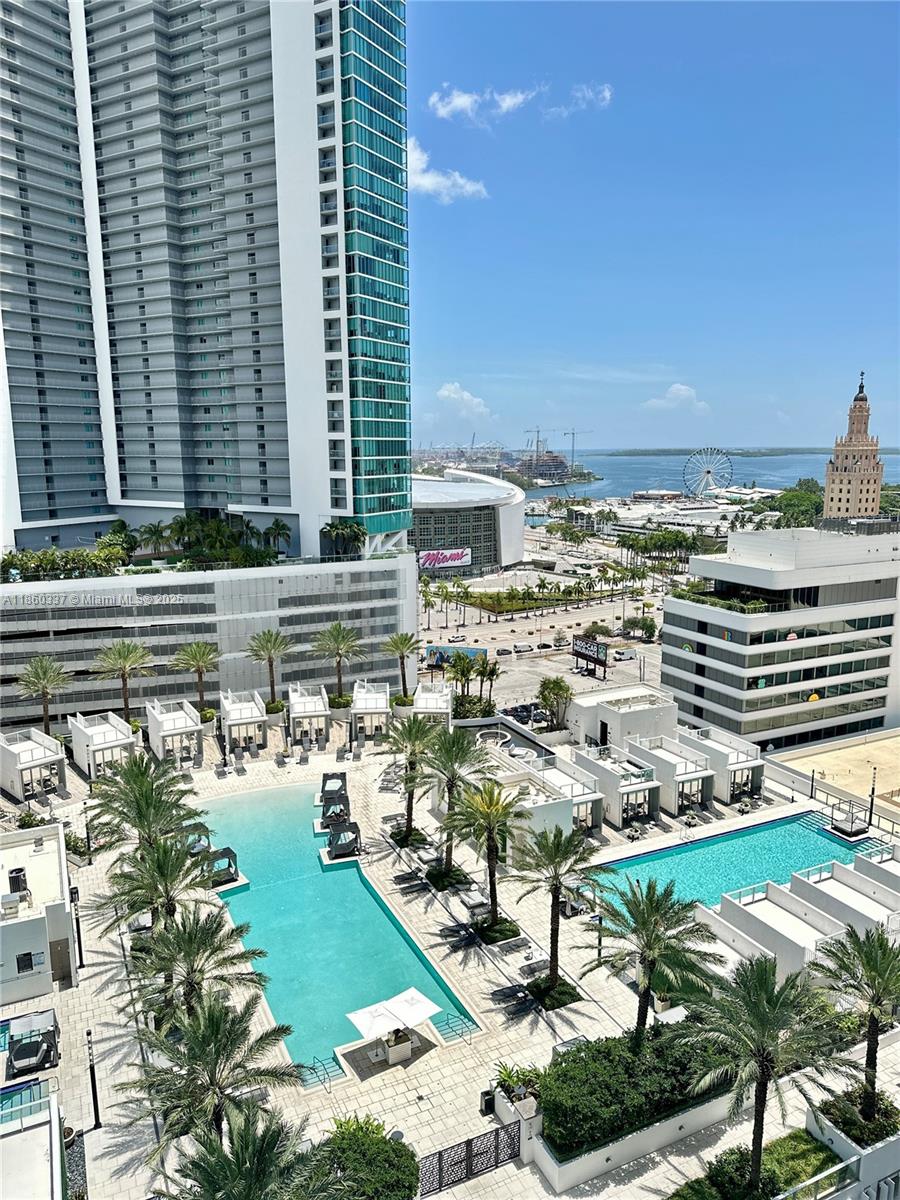 851 Northeast 1st Avenue, Unit 3904 Miami, FL 33132 - Photo 12 of 28 a view of a city with tall buildings